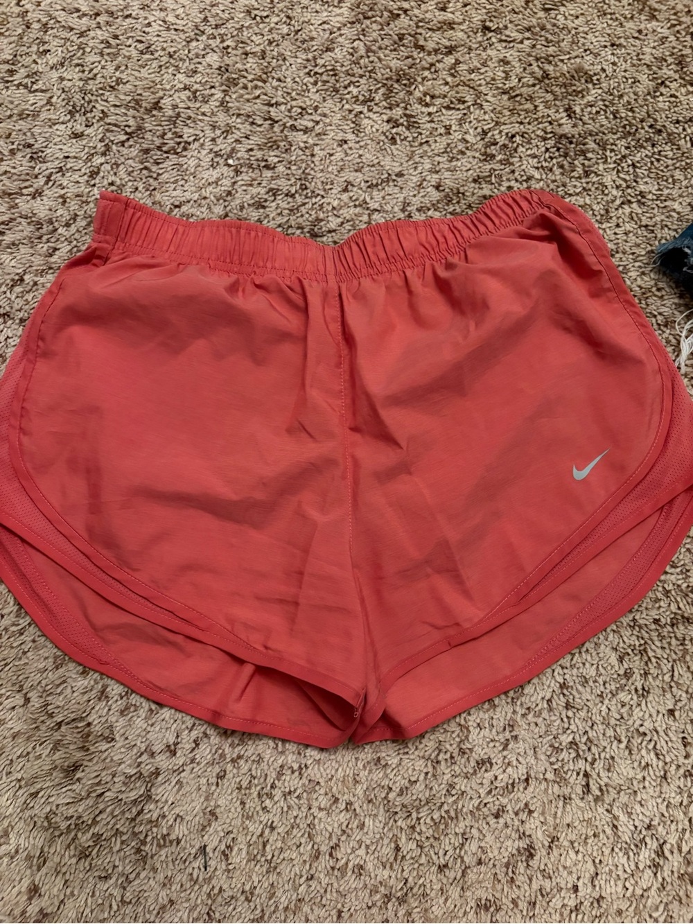 Nike Women’s Coral-Red Athletic Running Shorts